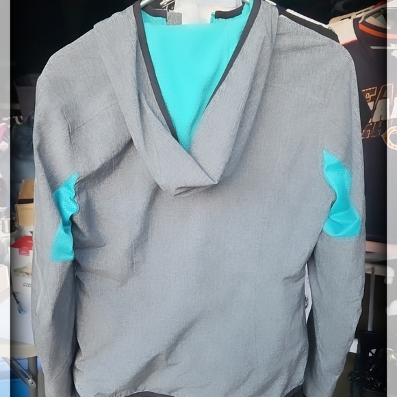 Fox Racing Jacket Full Zip Gray Hooded Woman's Size Small - Picture 4 of 4